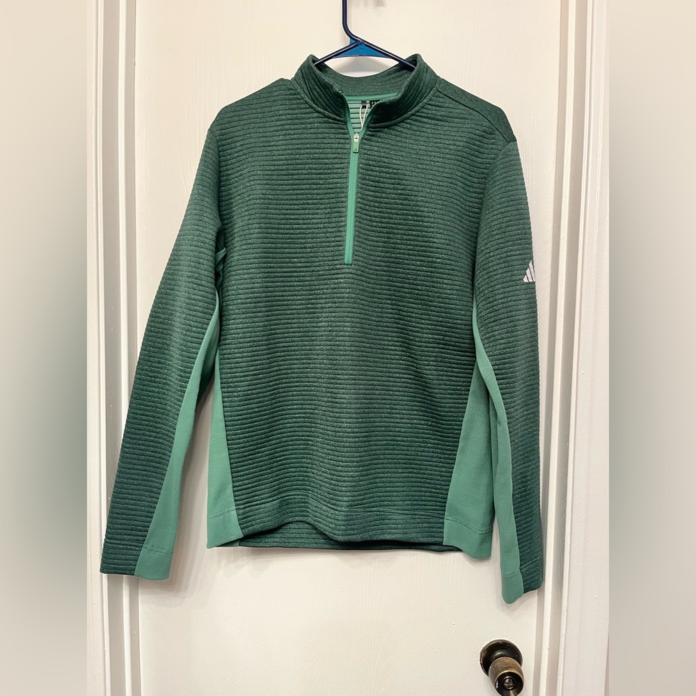 Men’s Adidas Green Golf Quarter Zip